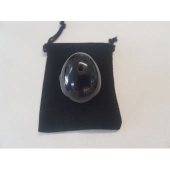 Black Obsidian Yoni Egg 30x40mm 