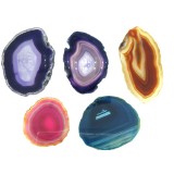 Agate Slices Size 1 A grade 50x80mm Will call you for colours
