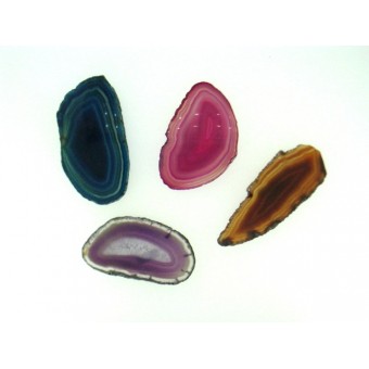 Agate Slices Size 0 A grade 40x60mm Will call you for colours