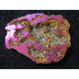 Purple Aura Quartz Slice Geode 6x7cm