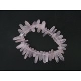 Rose Quartz Long Chip Bracelet