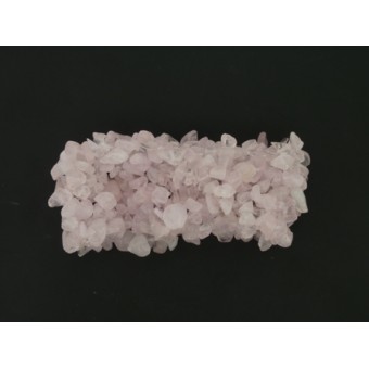 Rose Quartz Wide Chip Bracelet 30mm wide