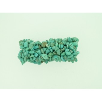 Turquoise Wide Chip Bracelet 30mm wide