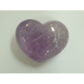 Amethyst Puff Heart 35mm  x 45mm (Width) x 25mm (Thickness)
