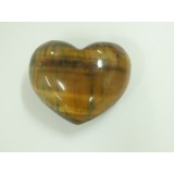 Tiger Eye Puff Heart 35mm  x 45mm (Width) x 25mm (Thickness)