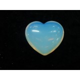 Opalite Puff Heart 35mm  x 45mm (Width) x 25mm (Thickness)