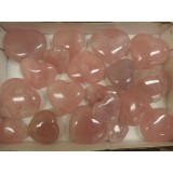   Z Rose Quartz Hearts Mixed Larger sizes Bulk lots $30 for 500g Madagascar