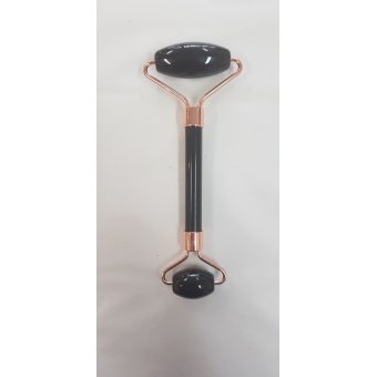 Massage Roller Double - Black Obsidian Massage Roller Double - Black Obsidian