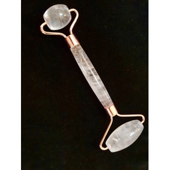 Massage Roller Double - Quartz Crystal  Massage Roller Double - Quartz Crystal