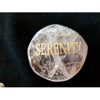 Clear Quartz Namestone SERENITY - 40-50mm Clear Quartz Namestone SERENITY - 40-50mm