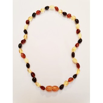Baltic Amber Baby Teething Necklace - mixed colours