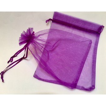 Organza Pouch 50 Pack - Magenta - Large