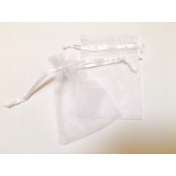 Organza Pouch 50 Pack - White - Small