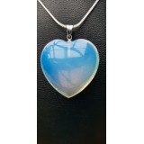 Opalite Pendant - Heart - 28mm