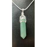 Aventurine Pendant Point - fancy clasp - 35mm