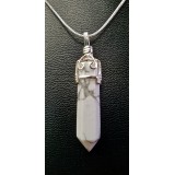 Howlite Pendant Point - fancy clasp - 35mm Howlite Pendant Point - fancy clasp - 35mm