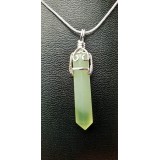 New Jade Pendant Point  - fancy clasp - 35mm