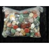 1kg Bag of assorted Tumbled Stones 20x25mm