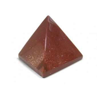 Pyramid in Goldstone 45x45x40mm