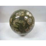 Sphere in Rhyolite (Rainforest Jasper) 60mm