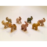 Soapstone Carving - Elephant - various colours