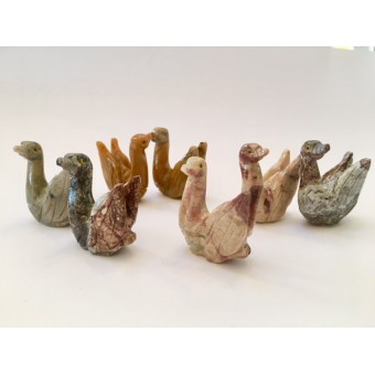Soapstone Carving - Goose - various colours Soapstone Carving - Goose - various colours