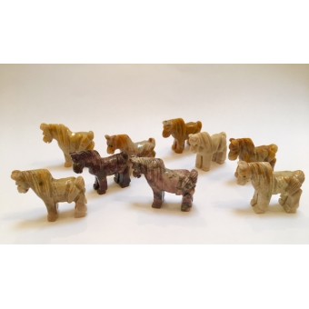 Soapstone Carving - Horse - various colours Soapstone Carving - Horse - various colours