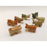 Soapstone Carving - Pig - various colours Soapstone Carving - Pig - various colours