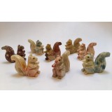 Soapstone Carving - Squirrel - various colours Soapstone Carving - Squirrel - various colours