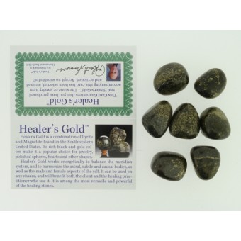 Healers Gold Tumbled 20x25mm