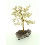 Clear Quartz on Amethyst base - Gemstone Tree 150mmH