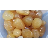 Calcite - Orange - Tumbled  20x30mm    200 GRAMS