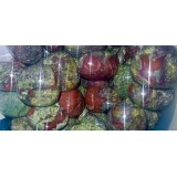 Bloodstone - Tumbled  20x30mm    200 GRAMS