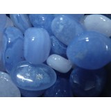 Chalcedony -  Blue AAA - Tumbled  20x30mm    200 GRAMS