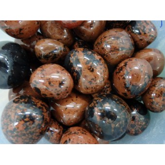 Obsidian - Mahogany - Tumbled  20x30mm    200 GRAMS