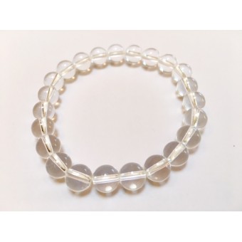 Clear Quartz round Stone Bracelet 8mm