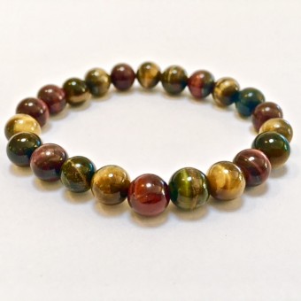 Tiger Eye Round Stone Bracelet 8mm
