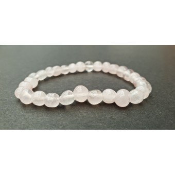 Rose Quartz Nugget Bracelet - 8mm