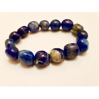 Lapis Lazuli - Oval Tumble Stone Bracelet 10mm