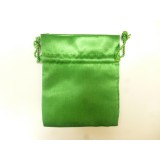 Satin Pouch – Green -  80mm x 100mm – Pack of 50